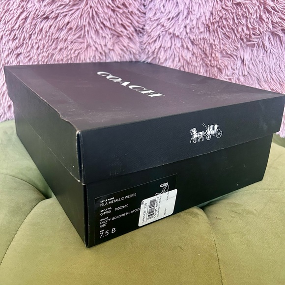 COACH - Isla Metallic Wedge: Women’s size 7.5B - Picture 11 of 14